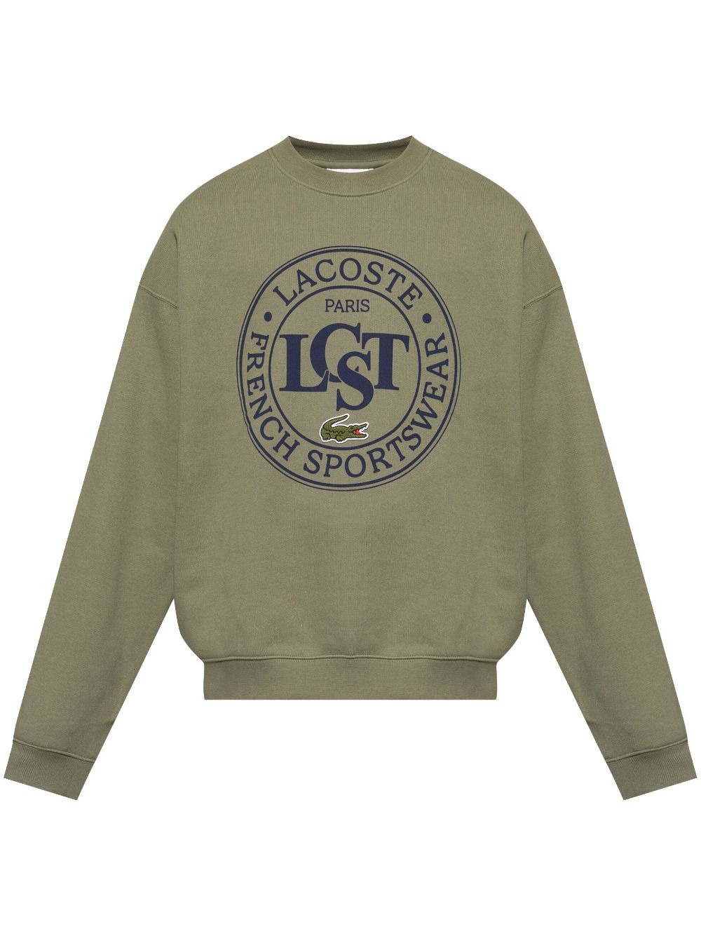 Lacoste Logo Stamp Sweater Green Men Sweatshirts Maison-Kitsune