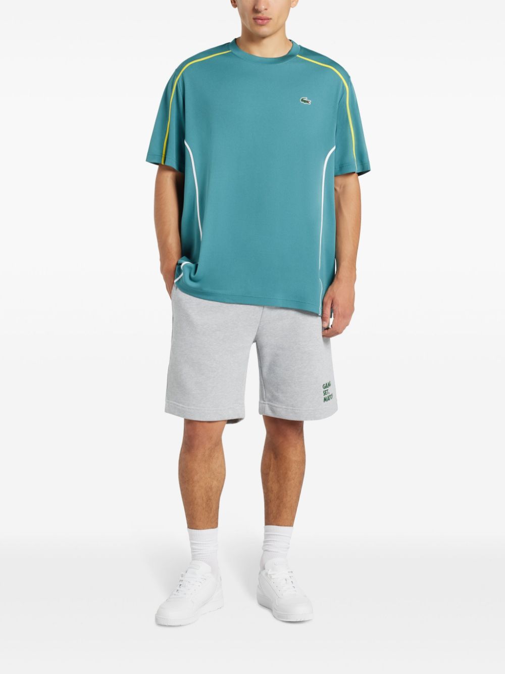 Maison-Kitsune Performance T-Shirts & Vests Men Lacoste logo-patch T-shirt Blue
