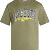 Lacoste Jersey Cotton T-shirt Green Maison-Kitsune Men T-Shirts