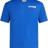 Maison-Kitsune Lacoste graphic-print Cotton T-shirt Blue Men T-Shirts