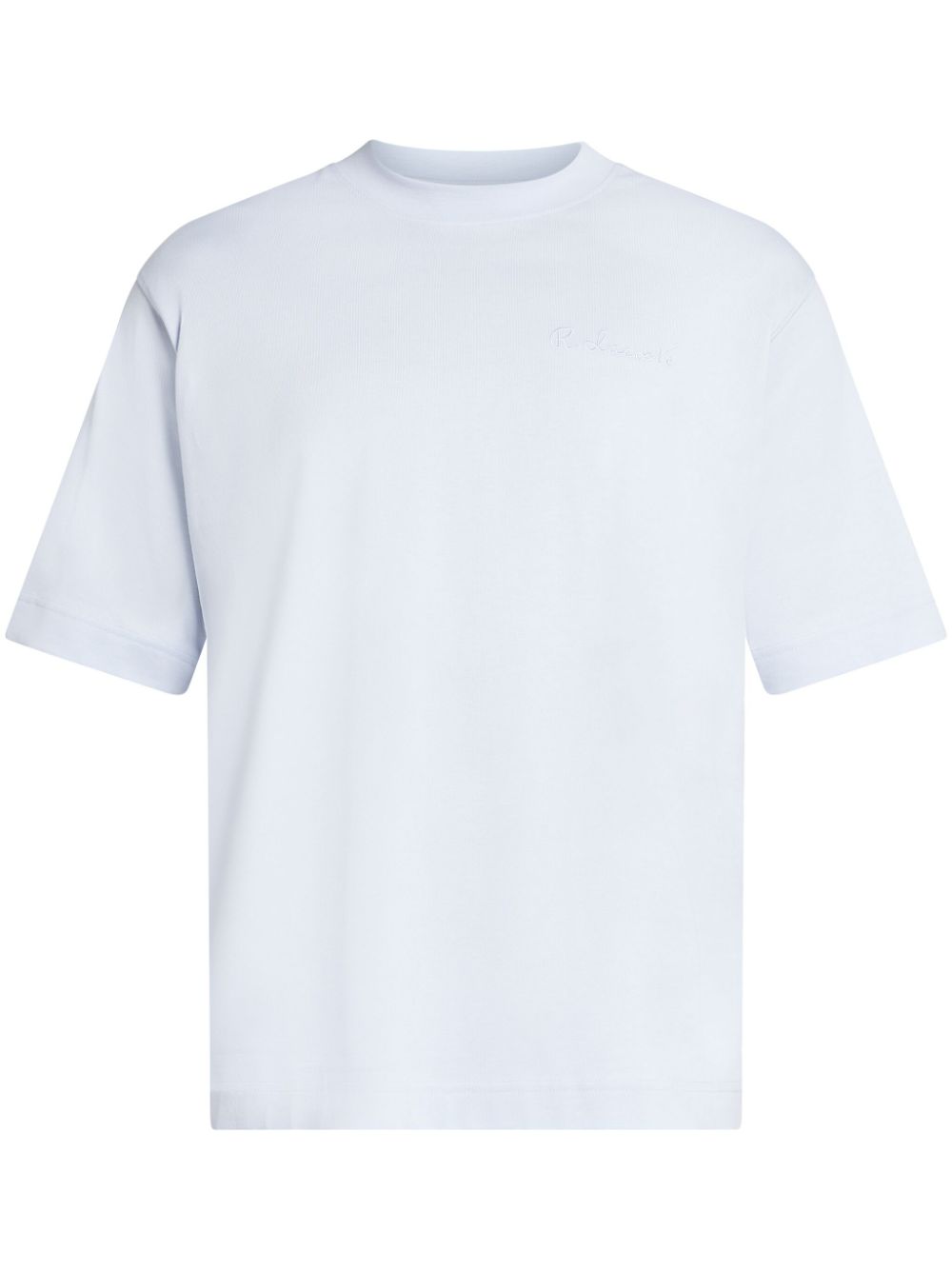 Maison-Kitsune T-Shirts Men Lacoste Light Blue Organic Cotton t-shirt Blue