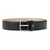 Maison-Kitsune Belts Men Lacoste logo-engraved Leather Belt Black