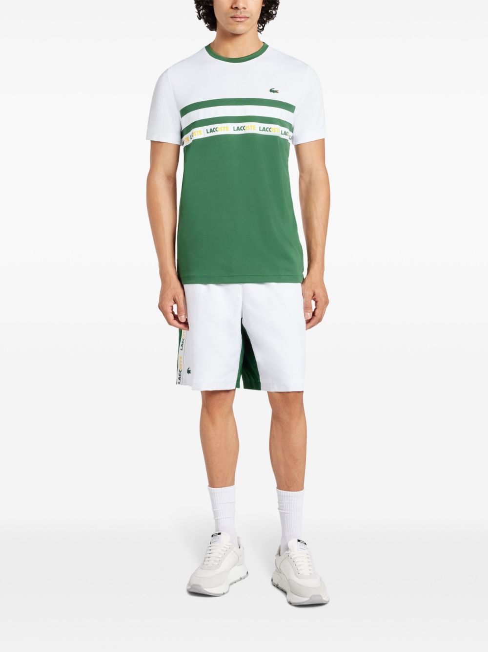 Men Track & Running Shorts Maison-Kitsune Lacoste logo-appliqué Track Shorts White