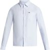 Lacoste Organic Cotton Shirt Blue Men Shirts Maison-Kitsune