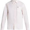 Maison-Kitsune Lacoste Organic Cotton Shirt Pink Men Shirts