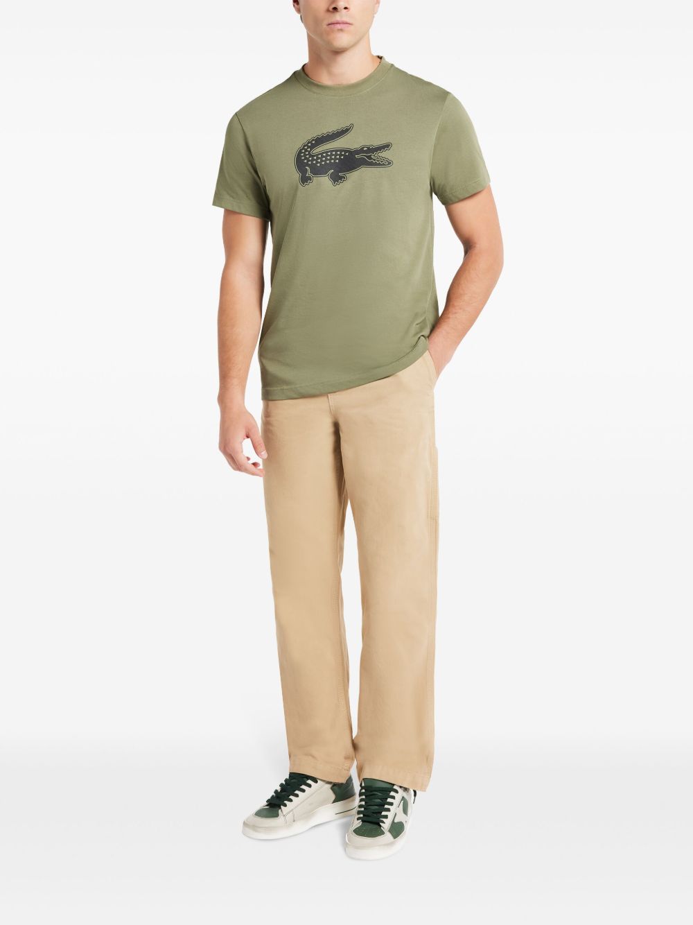 Lacoste straight-leg Canvas Trousers Neutrals Men Regular-Fit & Straight Leg Pants Maison-Kitsune