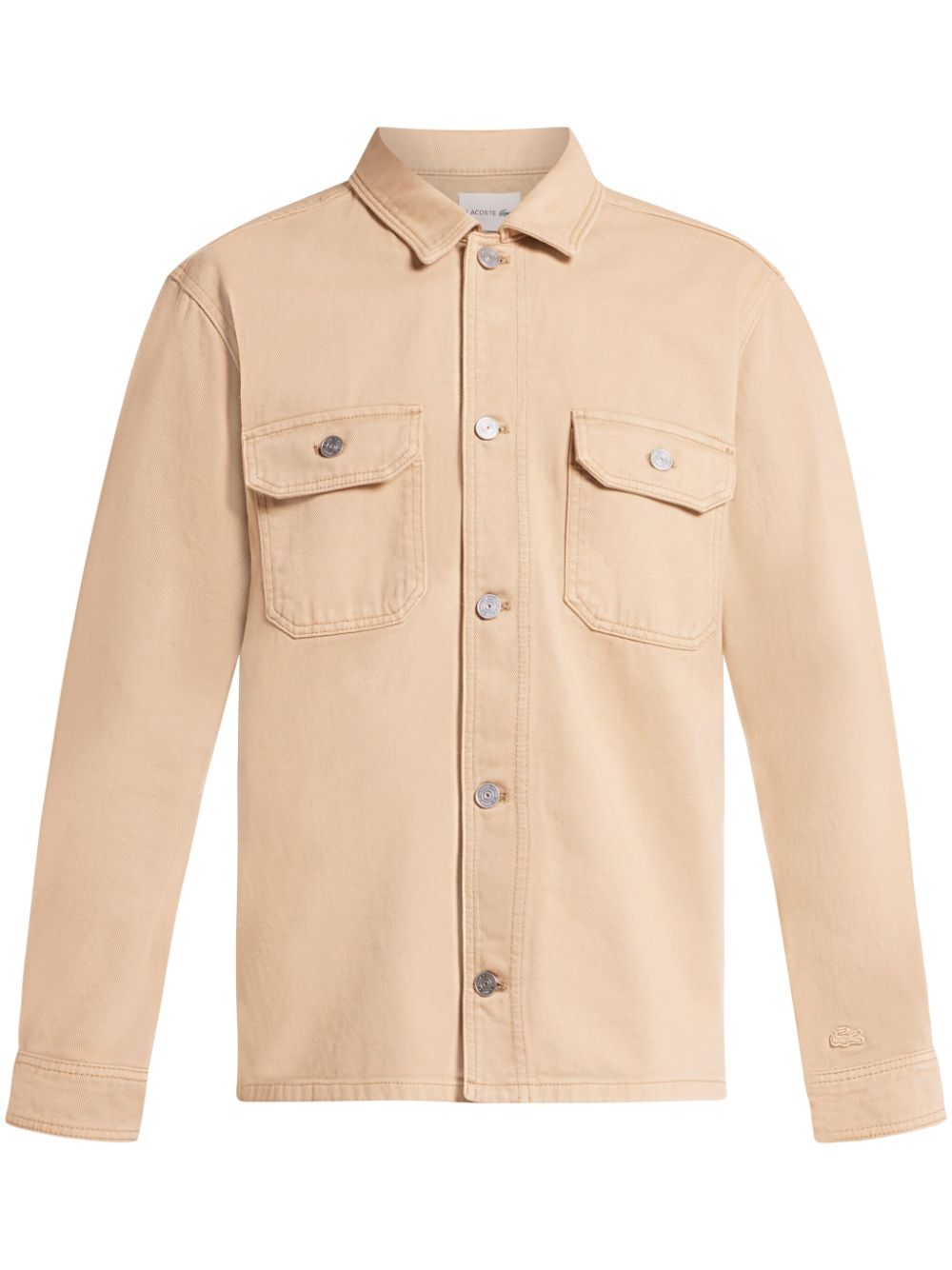 Lacoste Denim Shirt Neutrals Maison-Kitsune Men Shirts