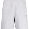 Lacoste logo-print Cotton Track Shorts Grey Maison-Kitsune Men Track & Running Shorts
