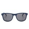 Lacoste logo-engraved square-frame Sunglasses Blue Men Sunglasses Maison-Kitsune
