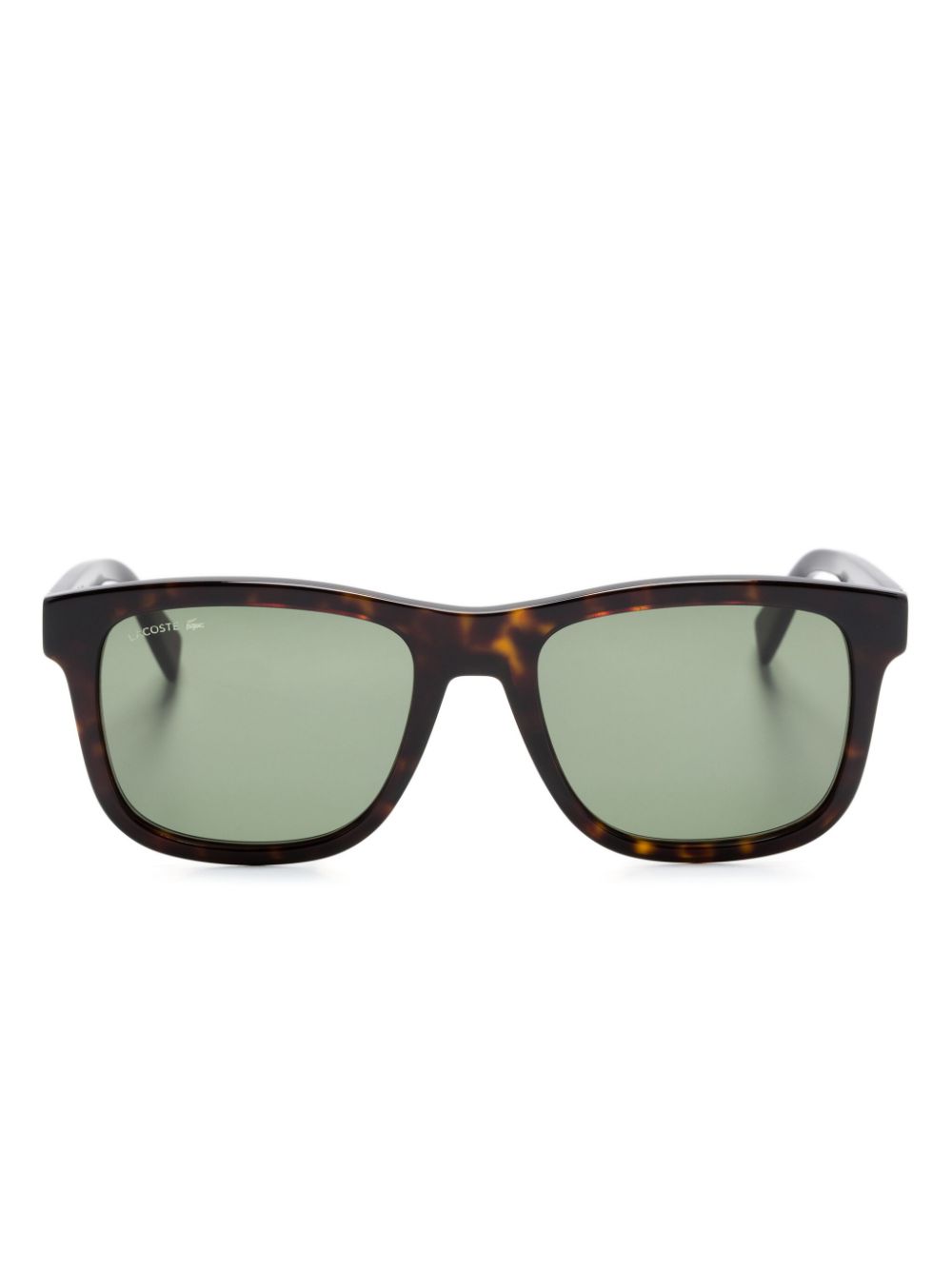 Men Sunglasses Maison-Kitsune Lacoste wayfarer-frame Sunglasses Brown