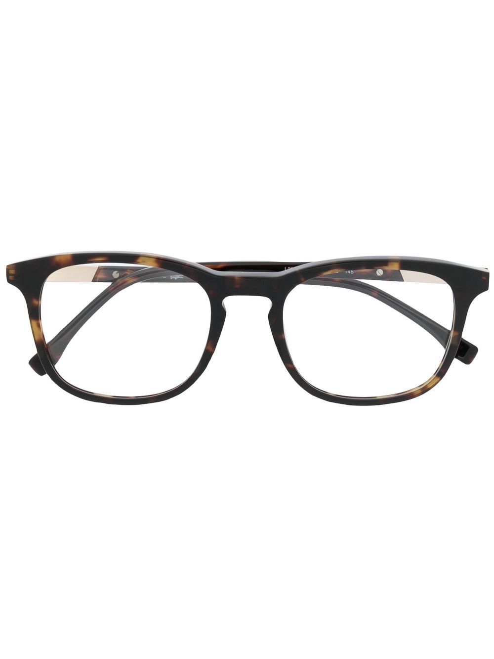 Men Glasses & Frames Maison-Kitsune Lacoste square-frame Tortoiseshell Glasses Brown