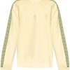 Maison-Kitsune Lanvin logo-embroidered Sweatshirt Yellow Men Sweatshirts