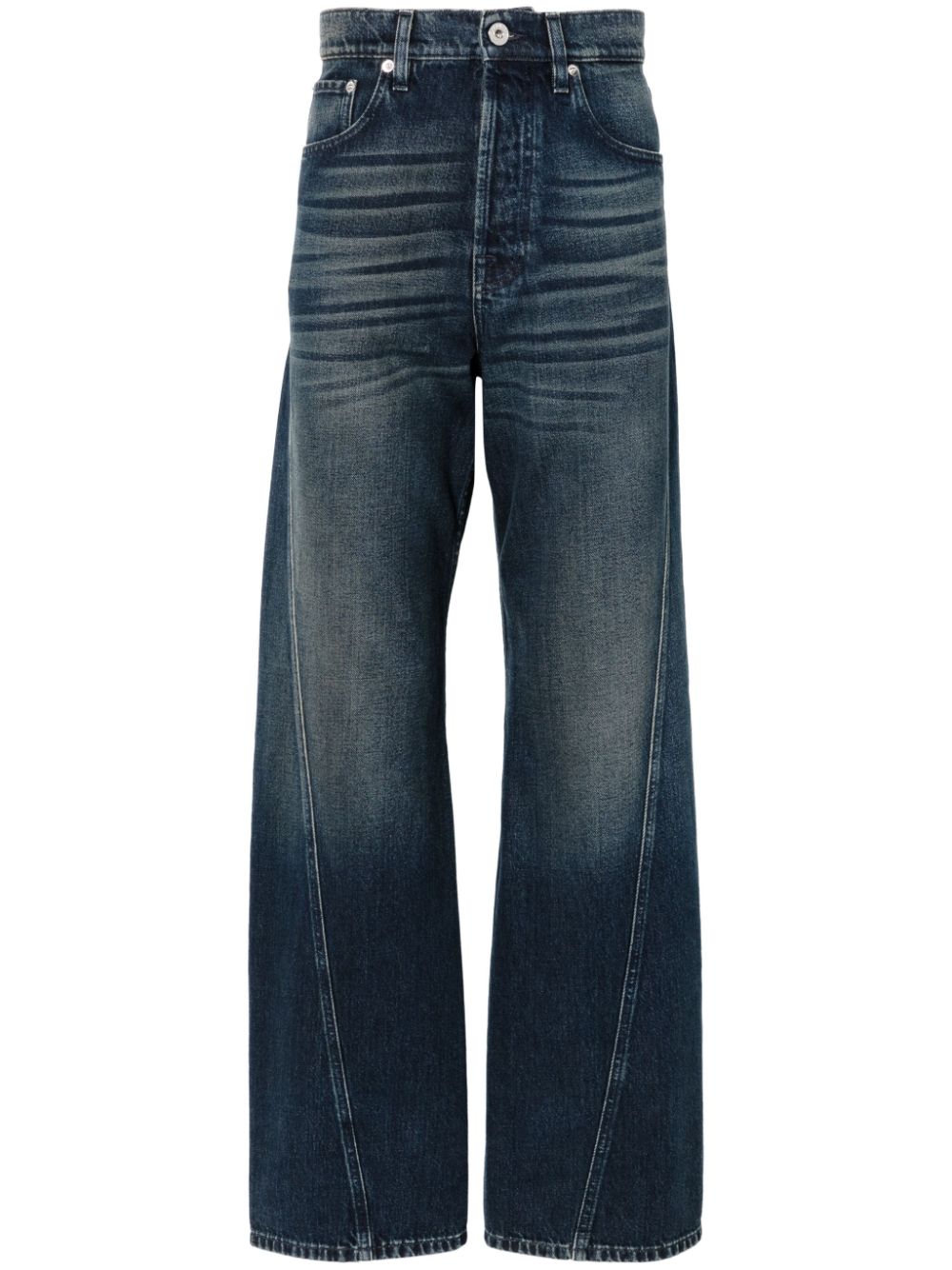 Lanvin Twisted Jeans Blue Men Regular & Straight-Leg Jeans Maison-Kitsune