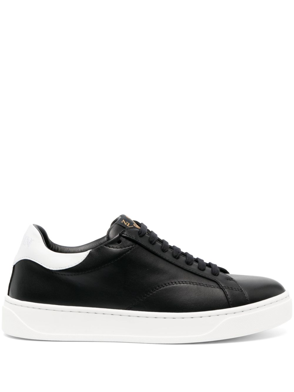 Lanvin DDB0 low-top Leather Sneakers Black Maison-Kitsune Men Low-Tops