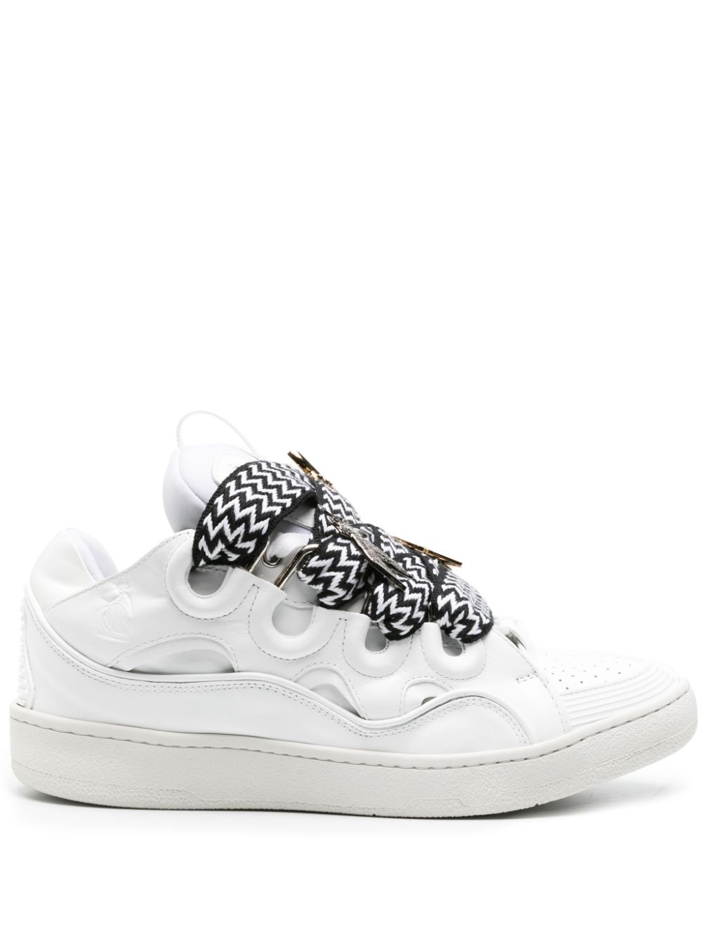 Men Low-Tops Maison-Kitsune Lanvin x Future Curb 3.0 Sneakers White