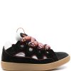 Lanvin Curb Suede Sneakers Black Men Low-Tops Maison-Kitsune