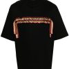 Men T-Shirts Maison-Kitsune Lanvin Curb lace-detailed Cotton T-shirt Black