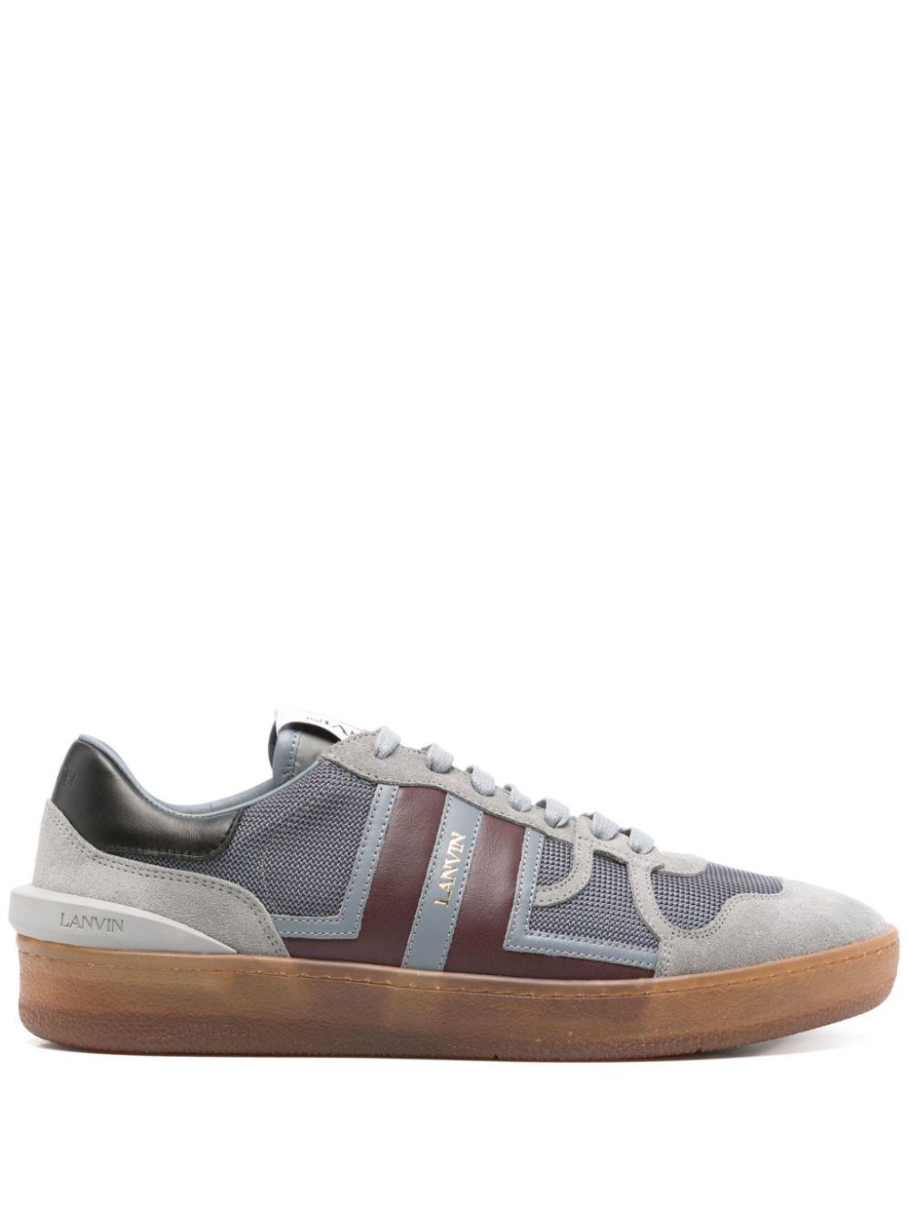 Lanvin Clay Sneakers Grey Men Low-Tops Maison-Kitsune