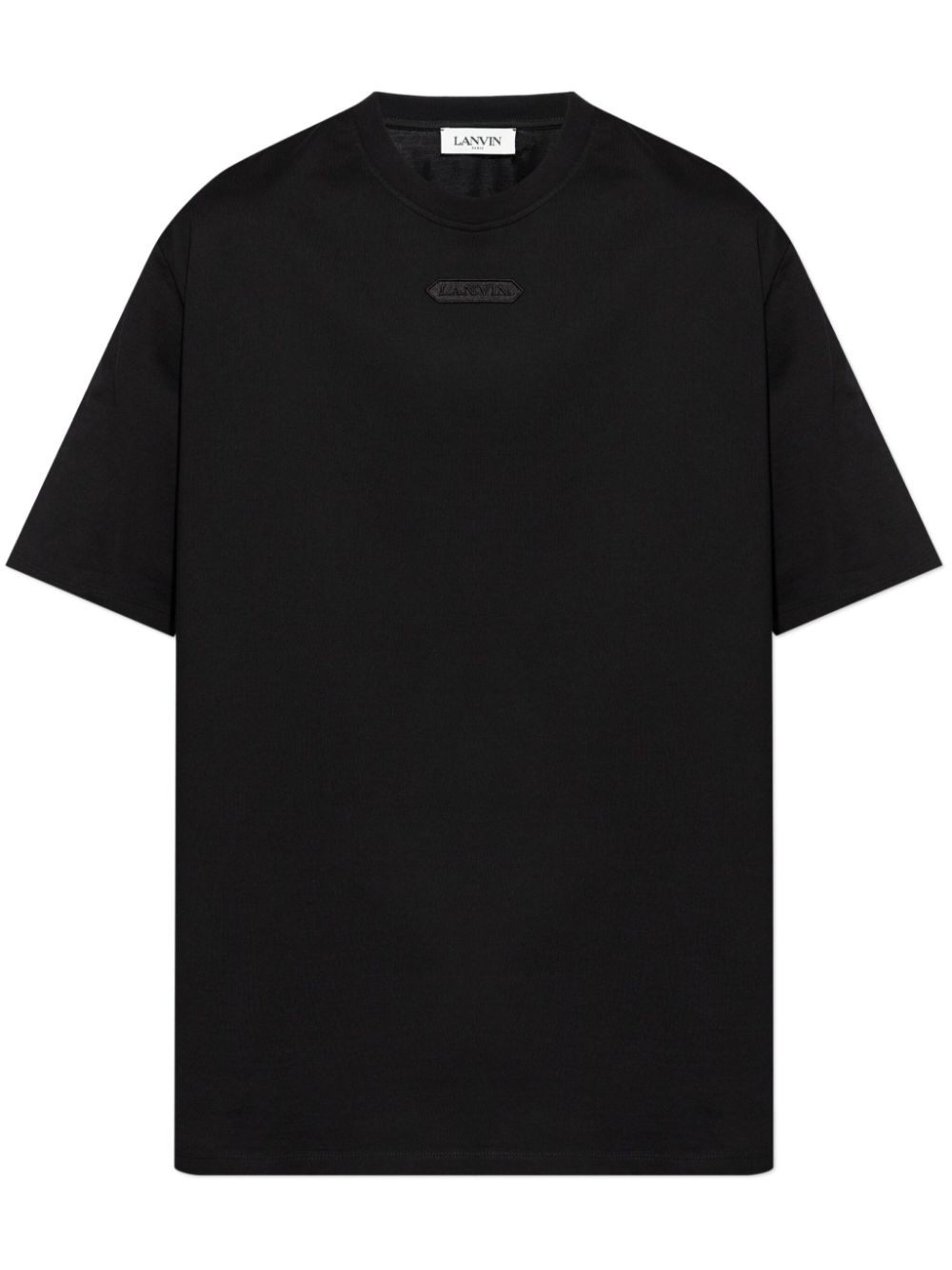 Lanvin appliqué-logo Cotton T-shirt Black Maison-Kitsune Men T-Shirts