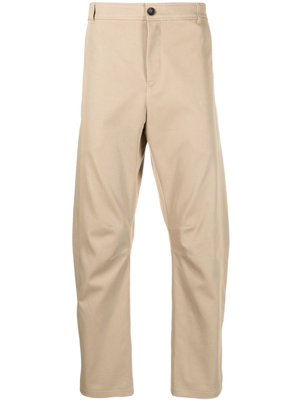 Lanvin Pleated straight-leg Trousers Neutrals Maison-Kitsune Men Regular-Fit & Straight Leg Pants