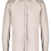 Lanvin spread-collar Cotton Shirt Neutrals Men Shirts Maison-Kitsune