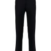 Maison-Kitsune Tailored Pants Men Lanvin Wool straight-leg Tailored Trousers Blue