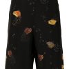 Lanvin fish-print Tailored Shorts Black Men Tailored Shorts Maison-Kitsune
