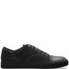 Maison-Kitsune Lanvin DBB1 Panelled Sneakers Grey Men Low-Tops