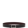 Men Belts Maison-Kitsune Lanvin logo-buckle Belt Black
