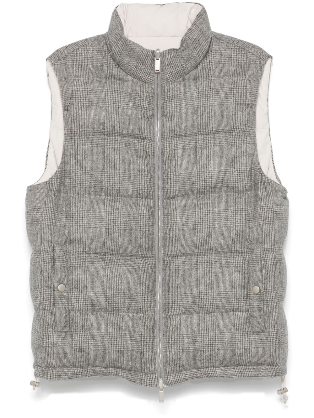 Maison-Kitsune Waistcoats & Gilets Men Lardini Reversible Gilet Grey