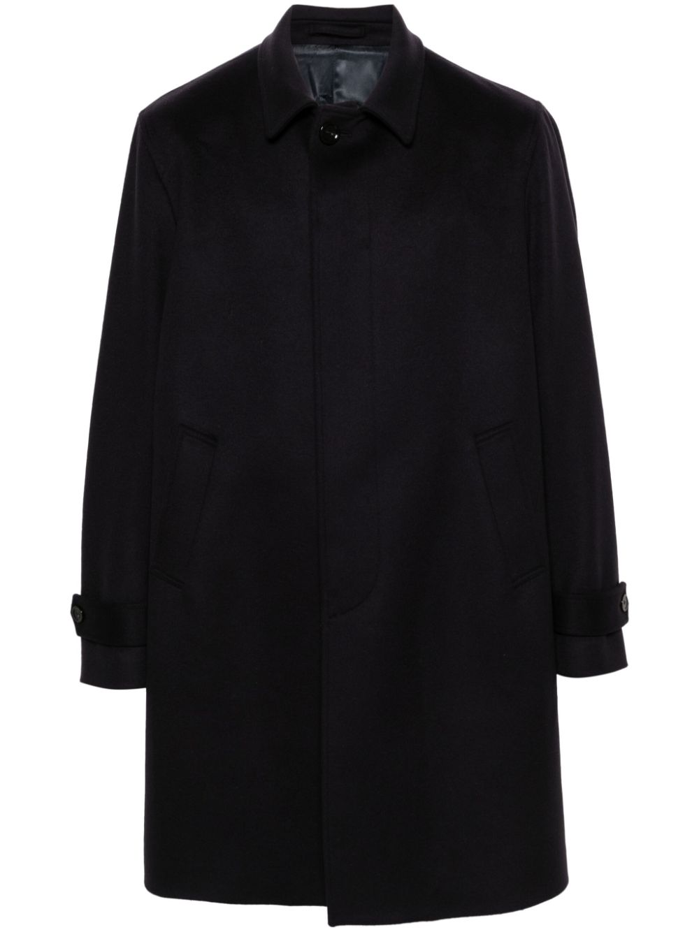 Lardini virgin-wool Coat Blue Men Single Breasted Coats Maison-Kitsune