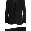 Lardini single-breasted Wool Suit Black Men Single Breasted Suits Maison-Kitsune