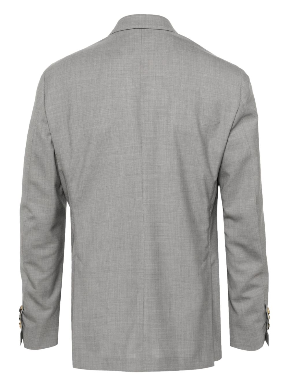 Maison-Kitsune Lardini double-breasted Wool Suit Grey Men Double Breasted Suits