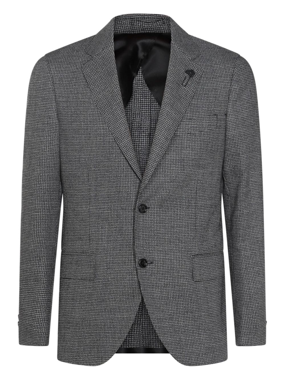 Lardini Houndstooth two-piece Blazer Black Men Single Breasted Suits Maison-Kitsune