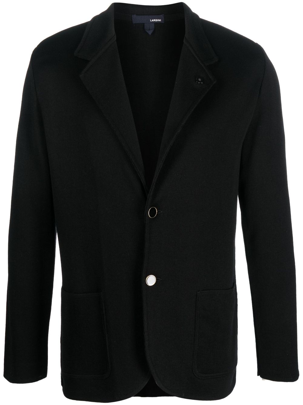Lardini single-breasted cotton-blend Blazer Black Maison-Kitsune Men Blazers