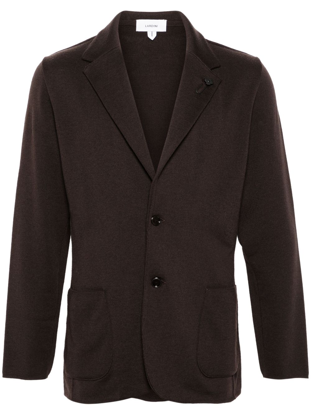 Lardini single-breasted Virgin Wool Blazer Brown Men Blazers Maison-Kitsune