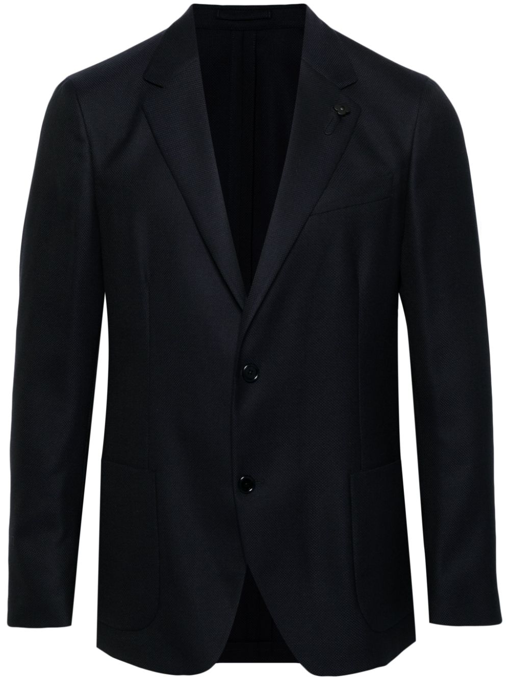 Maison-Kitsune Lardini Wool Blazer Blue Men Blazers