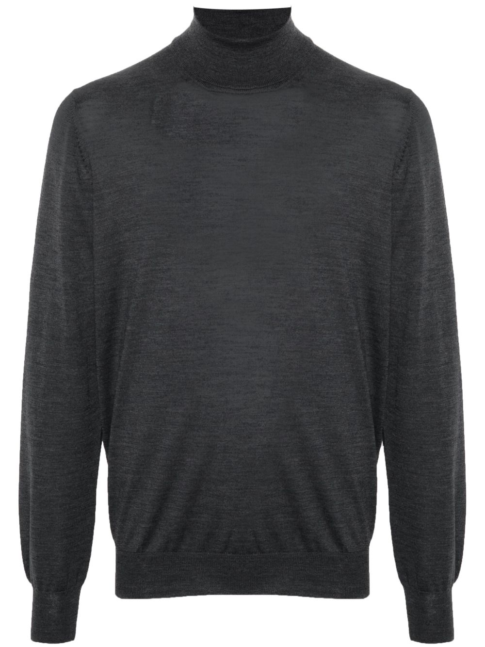 Men Knitted Sweaters Maison-Kitsune Lardini fine-knit Virgin Wool Jumper Grey
