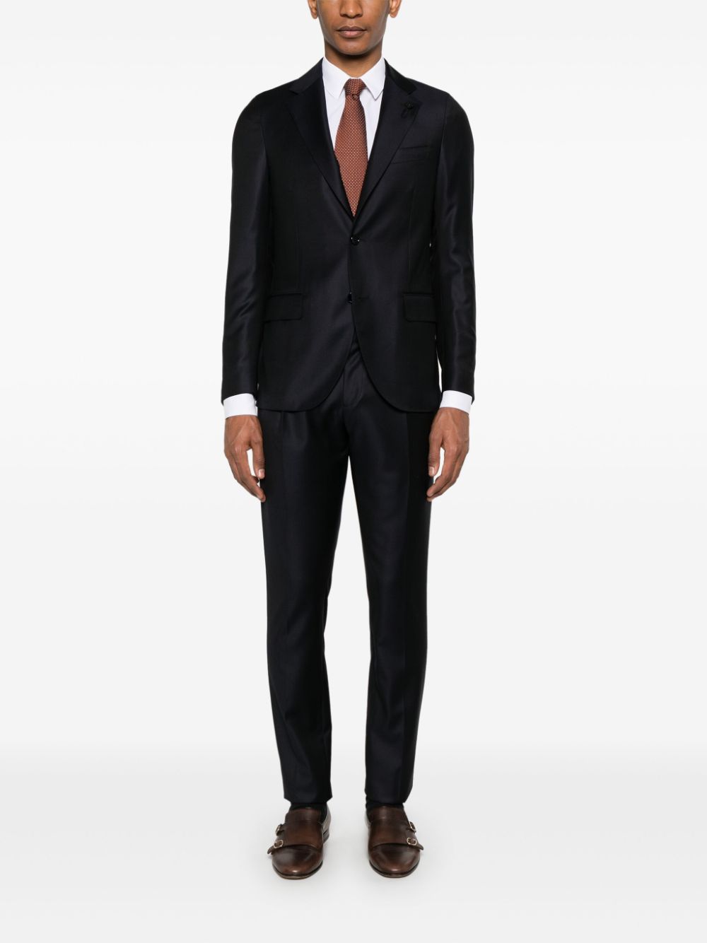 Lardini virgin-wool Suit Blue Maison-Kitsune Men Single Breasted Suits