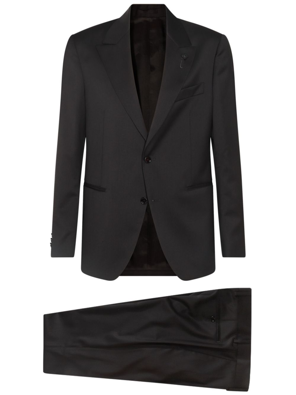 Lardini Notched Lapels two-piece Suit Black Men Single Breasted Suits Maison-Kitsune