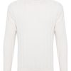 Maison-Kitsune Knitted Sweaters Men Lardini ribbed-knit Sweater White