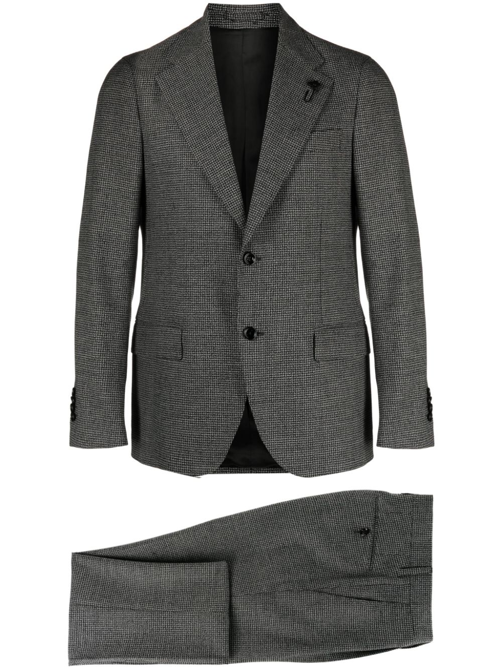 Lardini Special Line wool-blend Suit Black Maison-Kitsune Men Single Breasted Suits