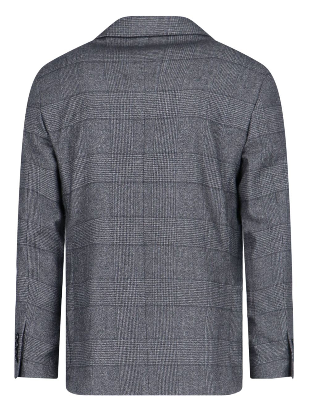 Men Single Breasted Suits Maison-Kitsune Lardini Houndstooth Suit Grey