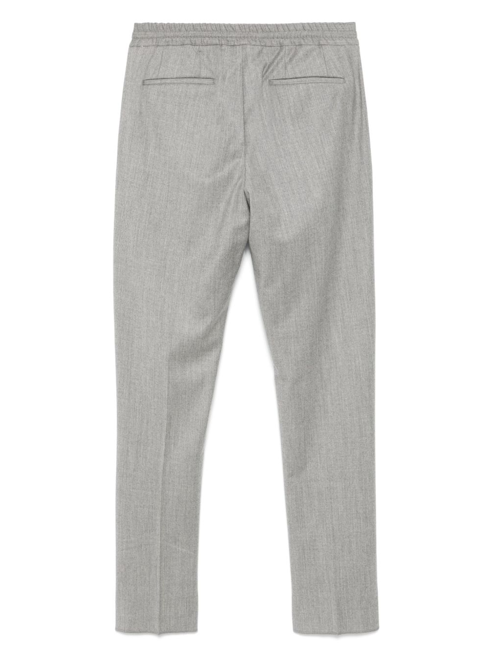 Maison-Kitsune Tapered Pants Men Lardini Pleated Trousers Grey