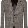 Lardini check-pattern Blazer Neutrals Maison-Kitsune Men Blazers