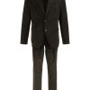 Lardini Corduroy single-breasted Suit Green Maison-Kitsune Men Single Breasted Suits