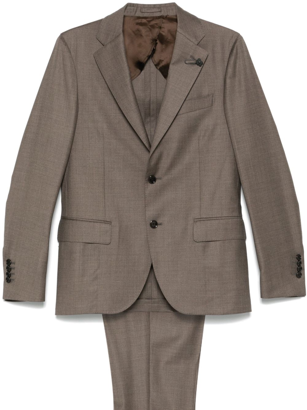 Lardini virgin-wool Suit Brown Men Single Breasted Suits Maison-Kitsune