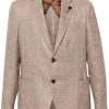 Men Blazers Maison-Kitsune Lardini Special single-breasted Blazer Neutrals