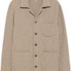 Lardini Knitted eco-friendly Cashmere Jacket Neutrals Men Cardigans Maison-Kitsune