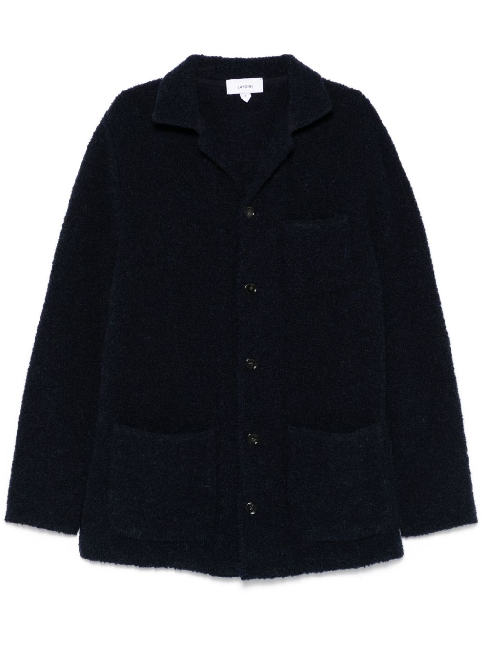 Lardini Bouclé Shirt Jacket Blue Men Shirt Jackets Maison-Kitsune
